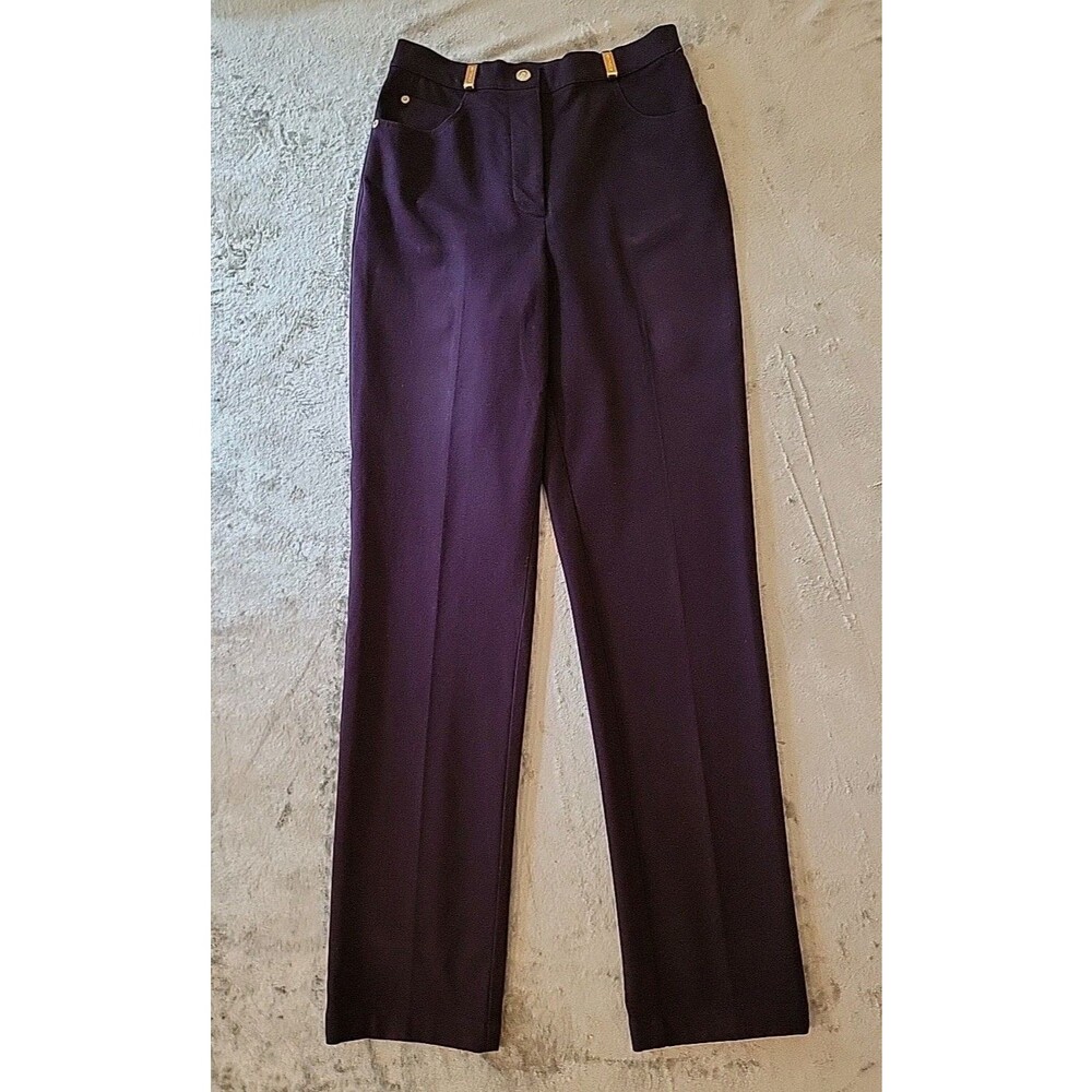 St John sport By Marie Gray essentials Pants Purple size 4 high rise stretch